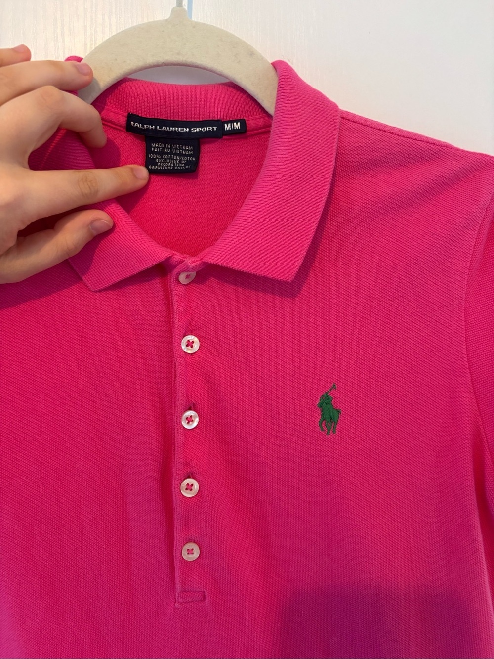 Ralph Lauren Sport Pink Polo Dress Cotton Pony Golf Preppy Medium Country Club - Picture 3 of 6